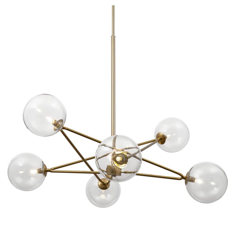 Люстра Chandelier Constellation Orbs Transparent Латунь Прозрачное Стекло Люстра Chandelier Constellation Orbs Transparent Латунь Прозрачное Стекло в Тюмени | Loft Concept