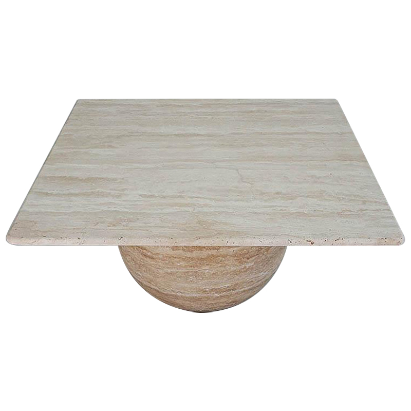 Кофейный стол Edna Travertine Coffee Table Коричневый Бежевый Кофейный стол Edna Travertine Coffee Table Коричневый Бежевый в Тюмени | Loft Concept