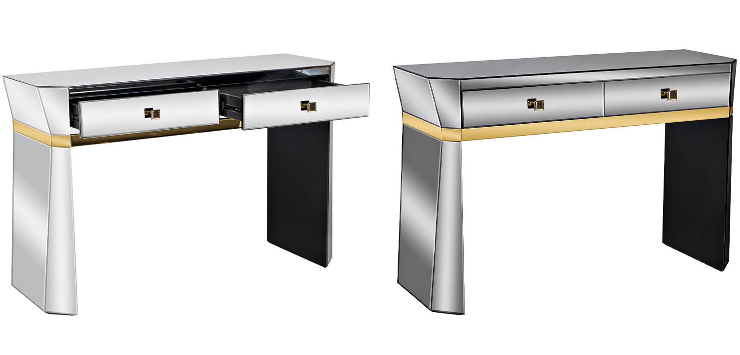 Консоль зеркальная Emiliano Mirrored Console - фото