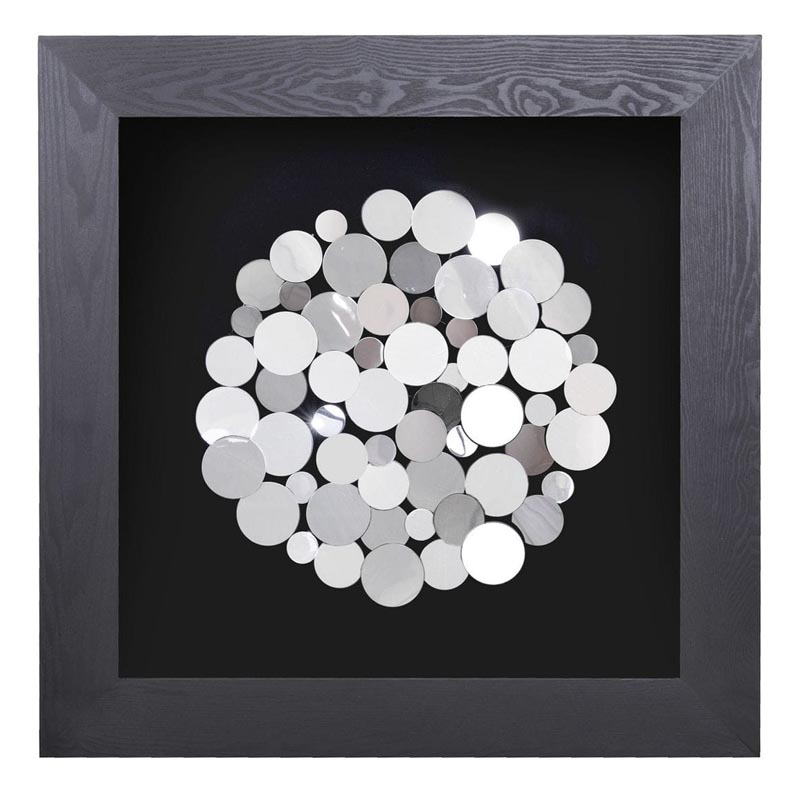 Панно Guinevere circle of coins Серебряный Черный Панно Guinevere circle of coins Серебряный Черный в Тюмени | Loft Concept