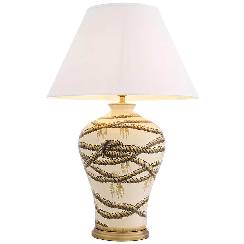Настольная лампа Eichholtz Table Lamp Hernando Латунь Бежевый ivory ( слоновая кость ) Настольная лампа Eichholtz Table Lamp Hernando Латунь Бежевый ivory ( слоновая кость ) в Тюмени | Loft Concept