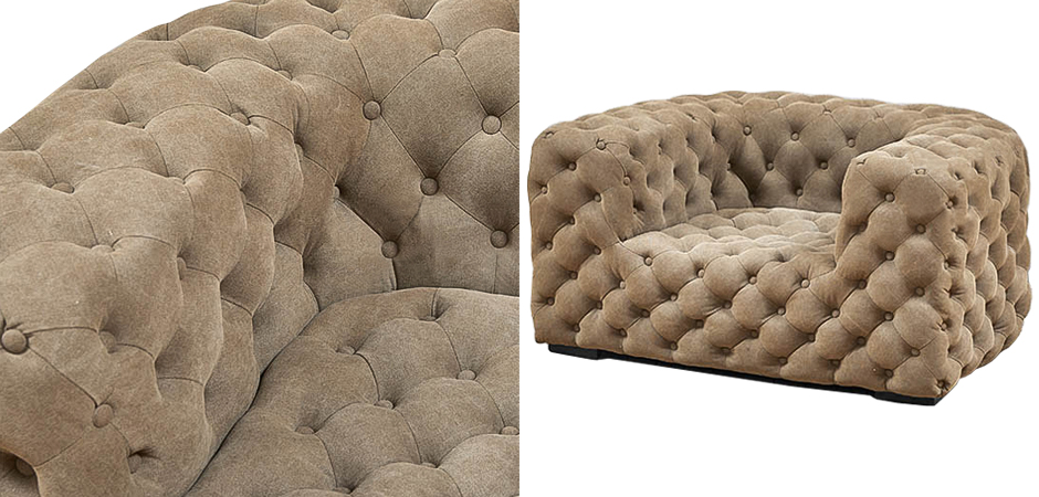 Кресло Soho Tufted Beige Armchair Кресло Soho Tufted Beige Armchair - Loft-Concept в Тюмени