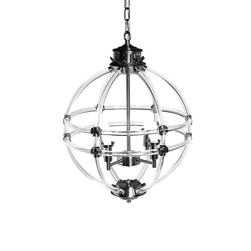 Люстра Eichholtz Chandelier Impero Silver Никель Прозрачный Люстра Eichholtz Chandelier Impero Silver Никель Прозрачный в Тюмени | Loft Concept