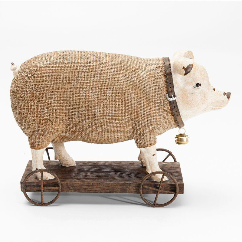 Статуэтка поросенок Brown pig Коричневый ivory ( слоновая кость ) Статуэтка поросенок Brown pig Коричневый ivory ( слоновая кость ) в Тюмени | Loft Concept