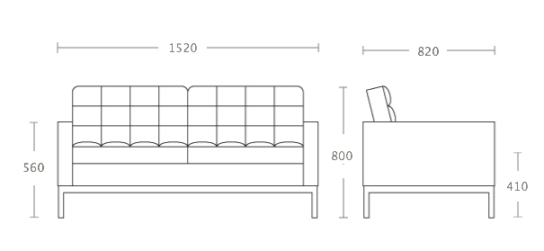 Диван Florence Knoll Settee Диван Florence Knoll Settee в Тюмени