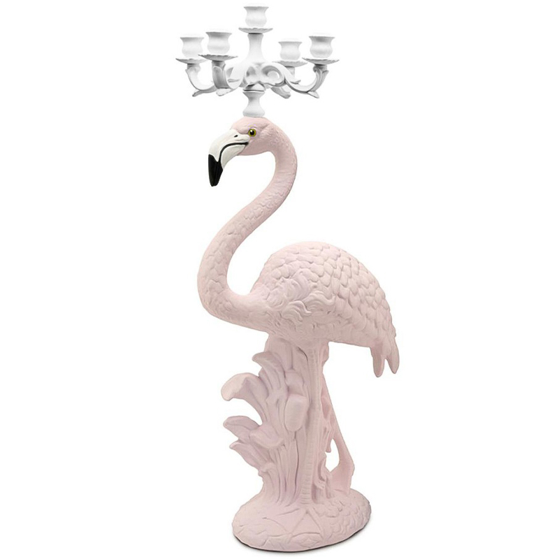 Подсвечник Candleholder Flamingo Bisc. White Pink Белый Розовый Подсвечник Candleholder Flamingo Bisc. White Pink Белый Розовый в Тюмени | Loft Concept