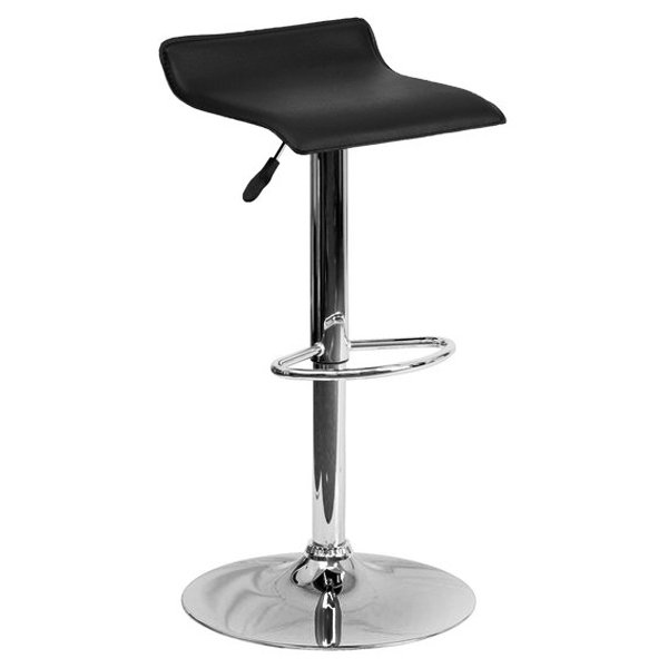 Барный стул Chrome And Black Bar Stool Серебряный Барный стул Chrome And Black Bar Stool Серебряный в Тюмени | Loft Concept