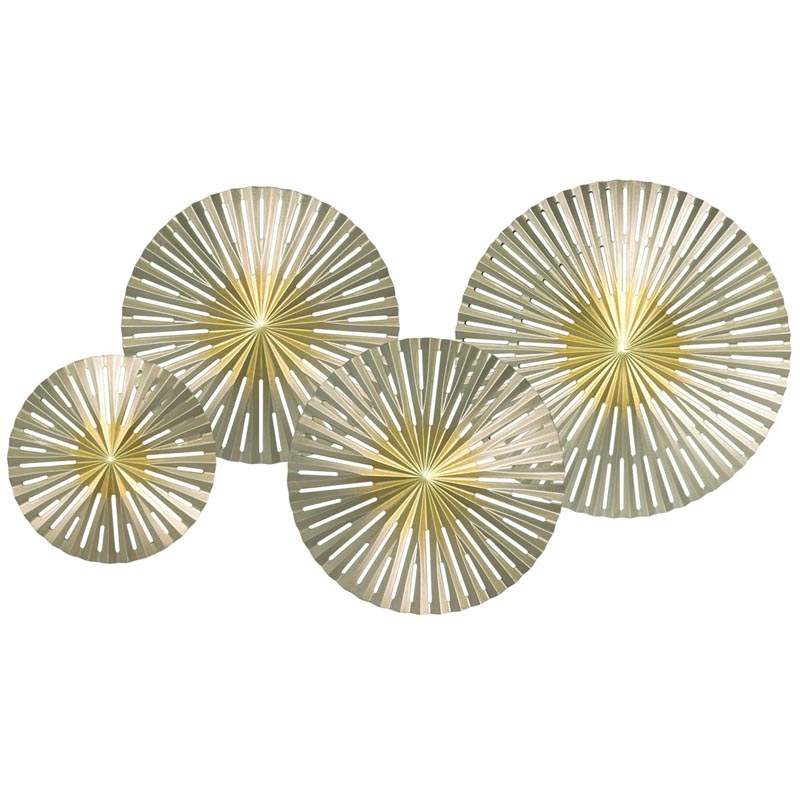 Арт-объект Apollo Gold and Silver Wall Plaque Disc gap 4 Золотой Серебряный Арт-объект Apollo Gold and Silver Wall Plaque Disc gap 4 Золотой Серебряный в Тюмени | Loft Concept