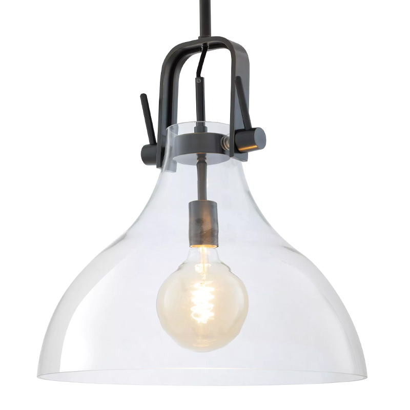 Подвесной светильник Eichholtz Lamp Connery Bronze Темная бронза Прозрачное Стекло Подвесной светильник Eichholtz Lamp Connery Bronze Темная бронза Прозрачное Стекло в Тюмени | Loft Concept