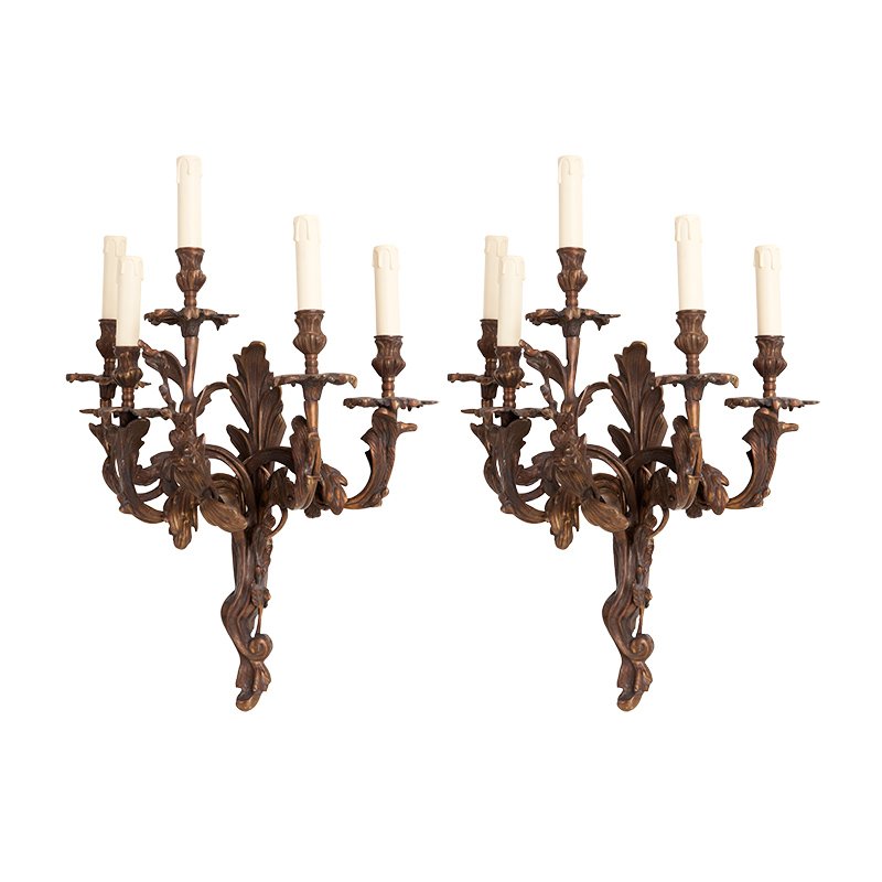 Комплект из 2-х бра Eichholtz Wall Lamp Pompadour Медь Комплект из 2-х бра Eichholtz Wall Lamp Pompadour Медь в Тюмени | Loft Concept