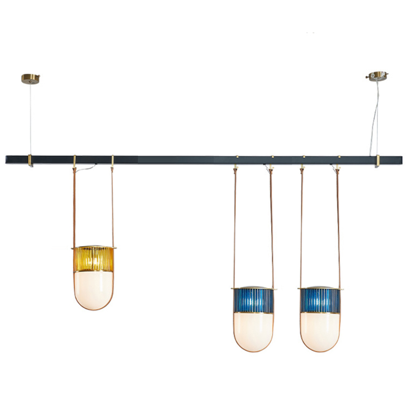 Dario Chandelier line Черный Синий Желтый Зеленый Dario Chandelier line Черный Синий Желтый Зеленый в Тюмени | Loft Concept