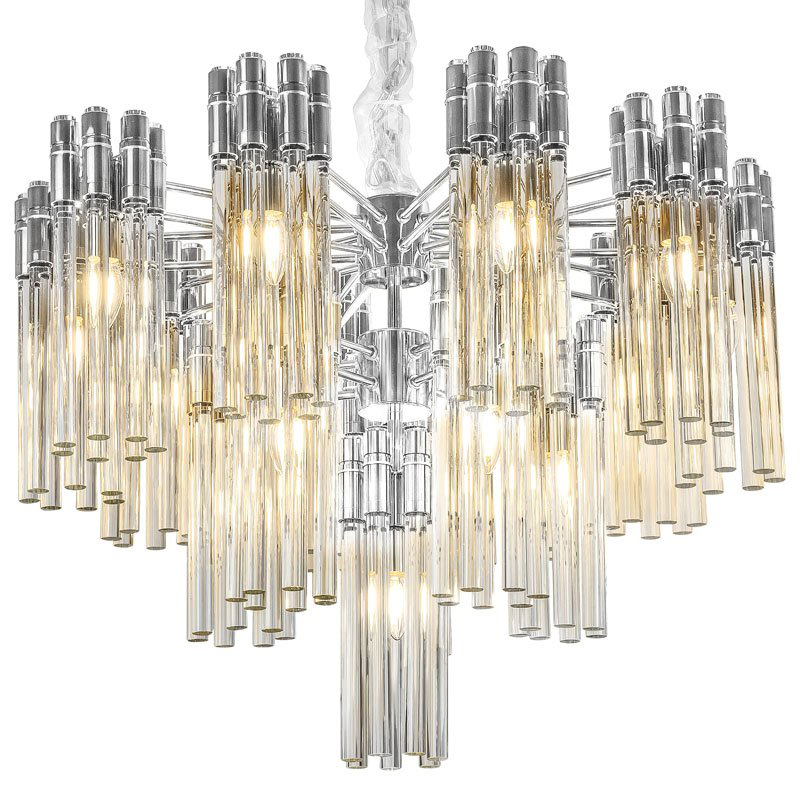 Люстра Contemporary Chandelier Crystal Silver Прозрачное Стекло Серебряный Люстра Contemporary Chandelier Crystal Silver Прозрачное Стекло Серебряный в Тюмени | Loft Concept
