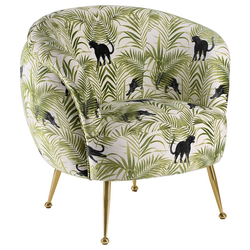 Кресло ARMCHAIR KELLIT Jungle Green Зеленый Глянцевое золото Кресло ARMCHAIR KELLIT Jungle Green Зеленый Глянцевое золото в Тюмени | Loft Concept