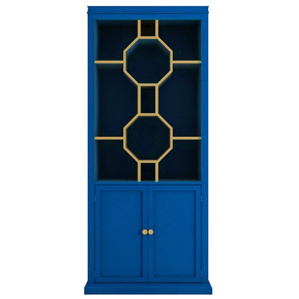 Стеллаж Art Deco Vitrine Синий Стеллаж Art Deco Vitrine Синий в Тюмени | Loft Concept