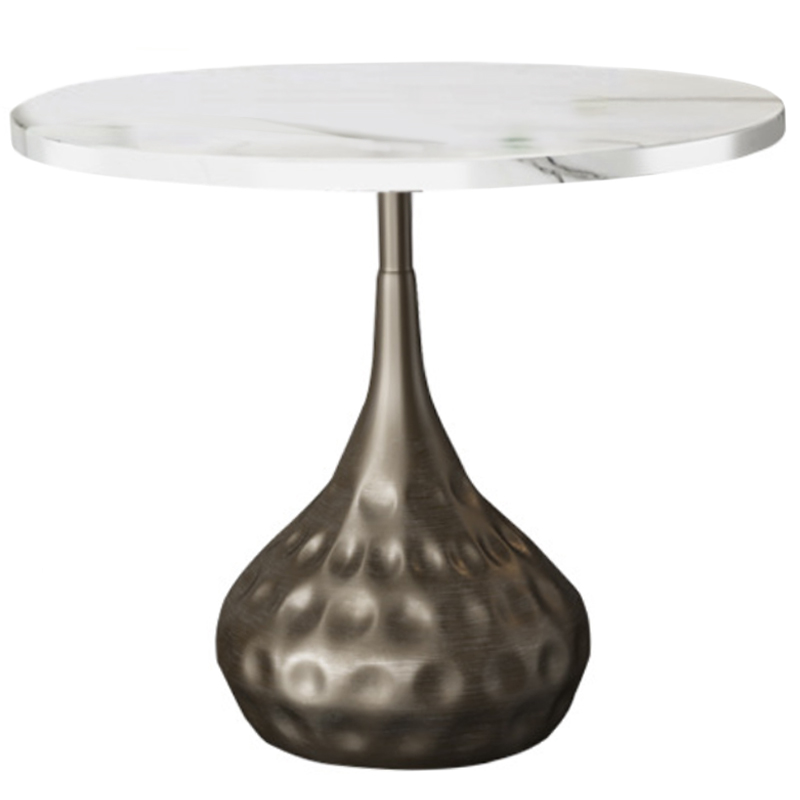 Приставной стол Cluster Surface Bronze Side Table Античная Бронза Белый Приставной стол Cluster Surface Bronze Side Table Античная Бронза Белый в Тюмени | Loft Concept