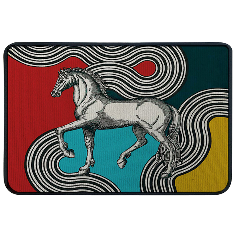 Ковер для прихожей и ванной Hermes Cheval Cosmique Rug Мульти Ковер для прихожей и ванной Hermes Cheval Cosmique Rug Мульти в Тюмени | Loft Concept