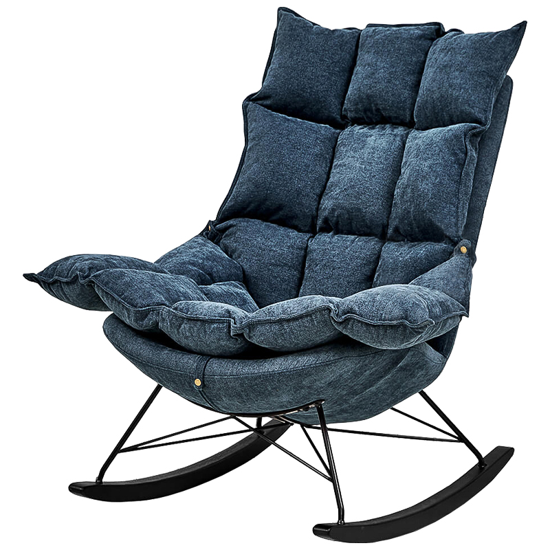 Кресло Bomani Chair Синий Черный Кресло Bomani Chair Синий Черный в Тюмени | Loft Concept
