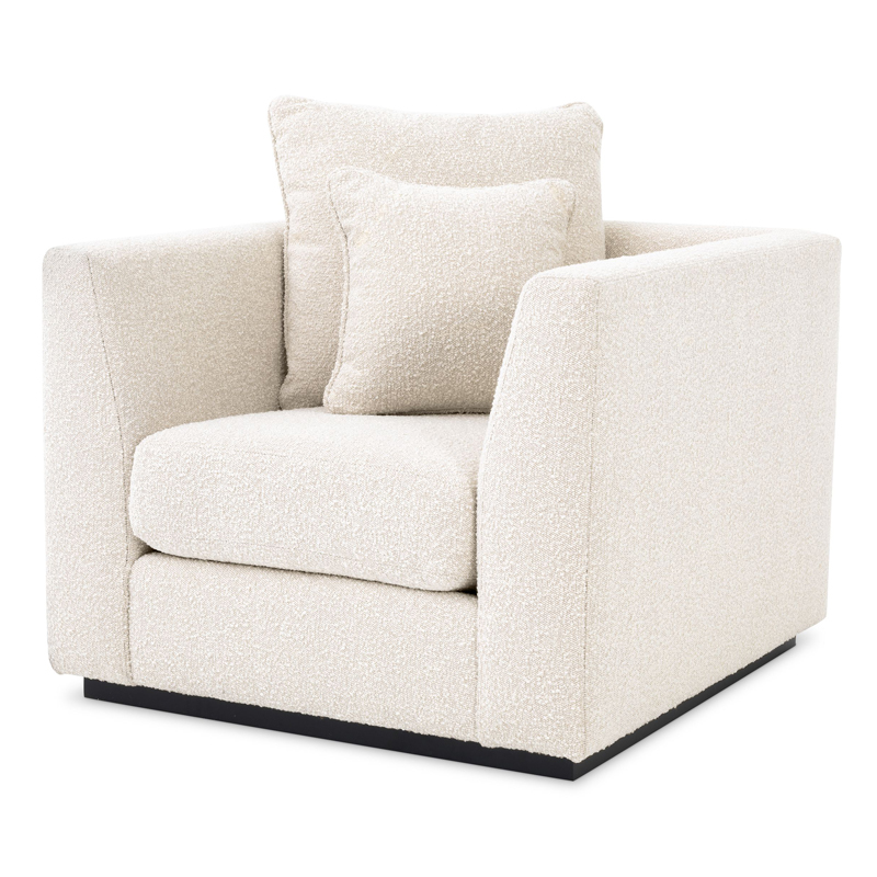 Кресло Eichholtz Chair Taylor Boucle cream Кремовый Черный Кресло Eichholtz Chair Taylor Boucle cream Кремовый Черный в Тюмени | Loft Concept