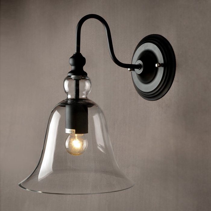 Бра Loft Glass bluebell Черный Бра Loft Glass bluebell Черный в Тюмени | Loft Concept
