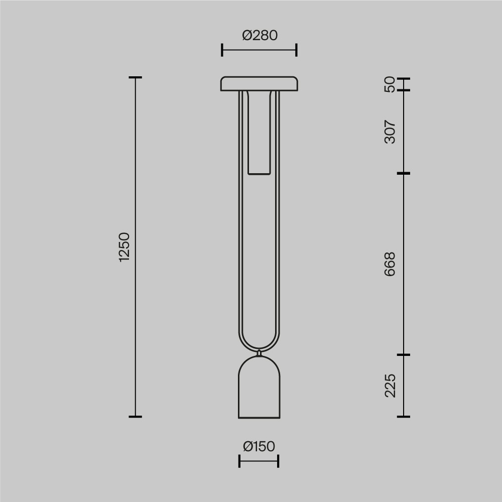 Напольный торшер светодионый Ikebana 3000К 24Вт в Тюмени