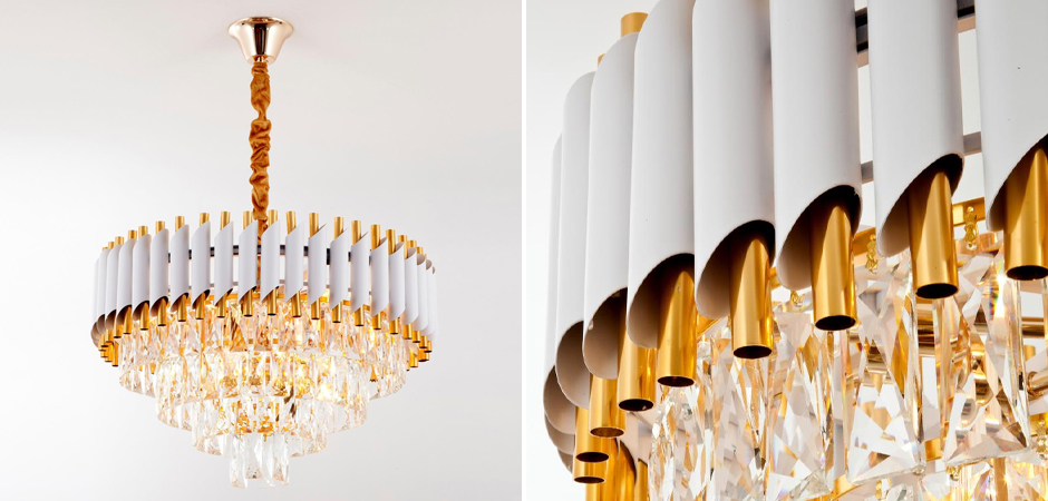 Круглая многоярусная люстра Empire Crystal Gold Круглая многоярусная люстра Empire Crystal Gold - Loft-Concept в Тюмени