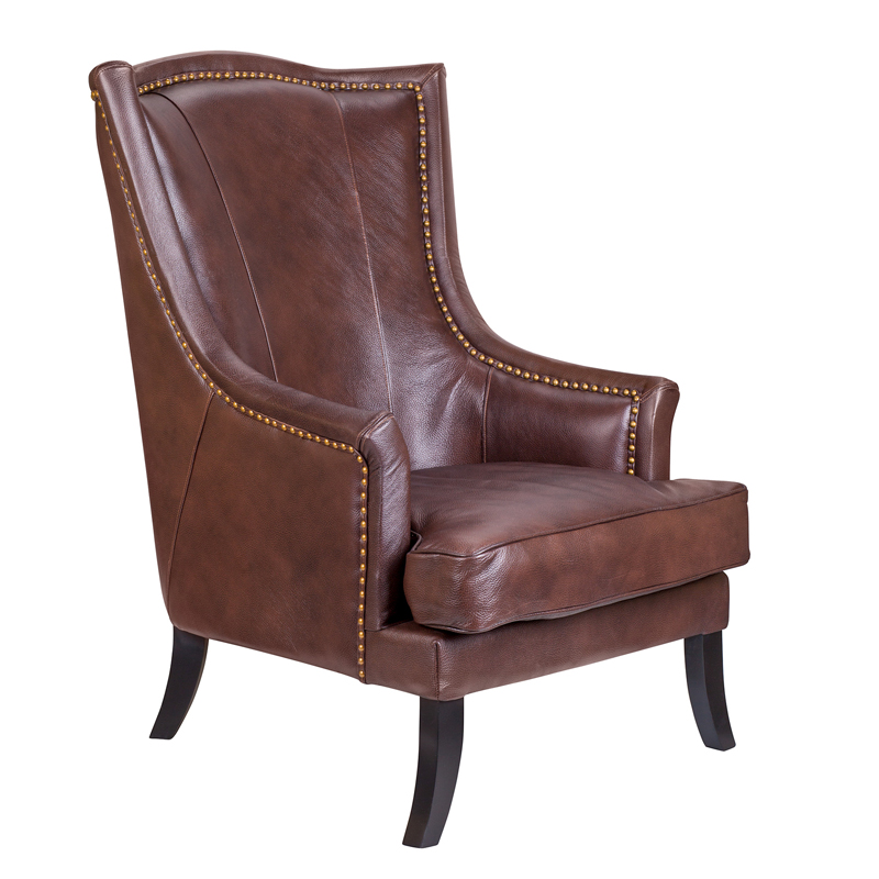Кресло Gregoir Armchair light натуральная кожа Коричневый винтаж Кресло Gregoir Armchair light натуральная кожа Коричневый винтаж в Тюмени | Loft Concept