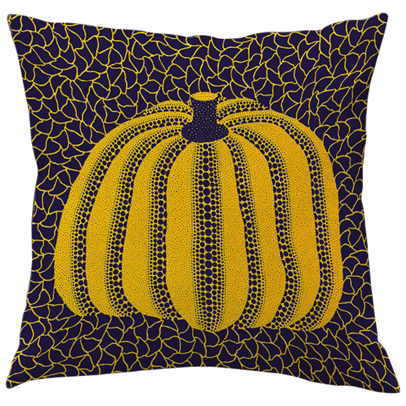 Декоративная подушка Yayoi Kusama Pumpkin Yellow Черный Желтый Декоративная подушка Yayoi Kusama Pumpkin Yellow Черный Желтый в Тюмени | Loft Concept