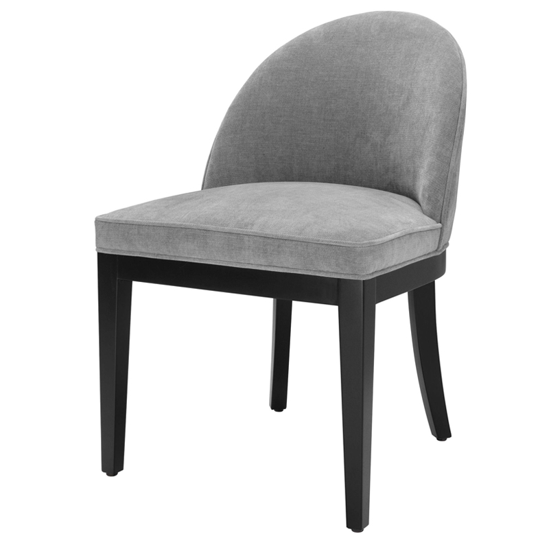Стул Eichholtz Dining Chair Fallon grey Серый Черный Стул Eichholtz Dining Chair Fallon grey Серый Черный в Тюмени | Loft Concept