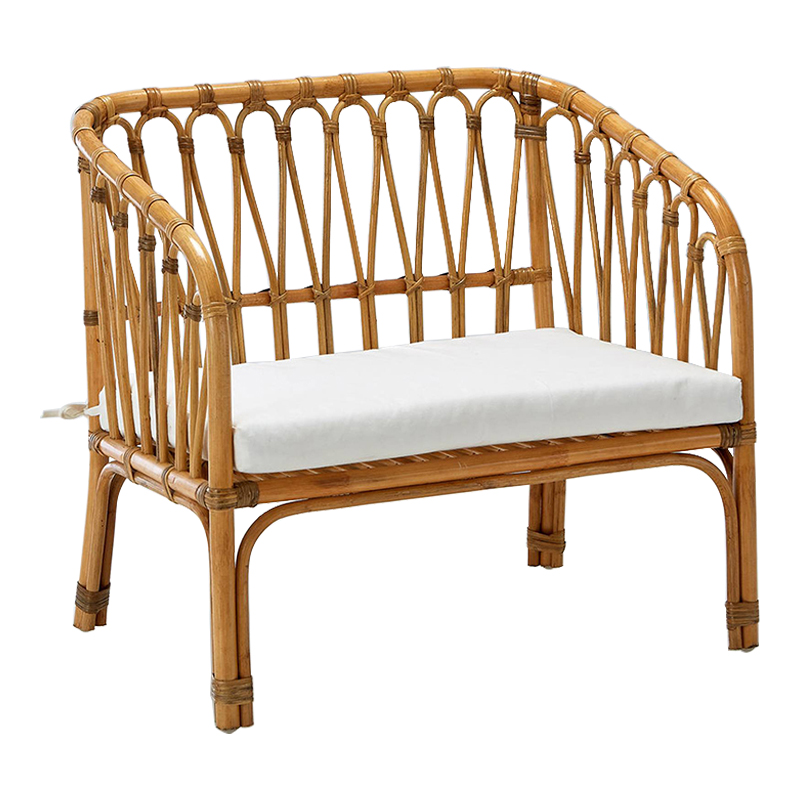 Диван детский из ротанга Wicker Baby Sofa Бежевый Диван детский из ротанга Wicker Baby Sofa Бежевый в Тюмени | Loft Concept