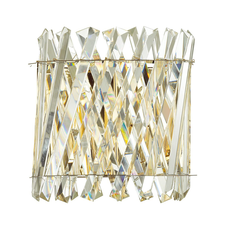 Бра Crystal Crossed Stripes Gold Золотой Бра Crystal Crossed Stripes Gold Золотой в Тюмени | Loft Concept