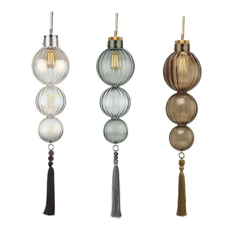 Подвесной светильник Heathfield Lighting - Medina Pendant Хром Латунь Прозрачный Коричневый Голубой Подвесной светильник Heathfield Lighting - Medina Pendant Хром Латунь Прозрачный Коричневый Голубой в Тюмени | Loft Concept