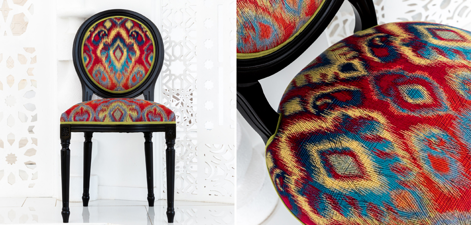 Стул Ikat Pattern Черный Стул Ikat Pattern Черный - Loft-Concept в Тюмени