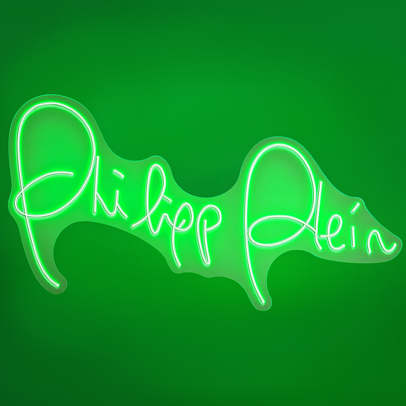 Неоновая настенная лампа Neon Philipp Plein Белый Зеленый Неоновая настенная лампа Neon Philipp Plein Белый Зеленый в Тюмени | Loft Concept