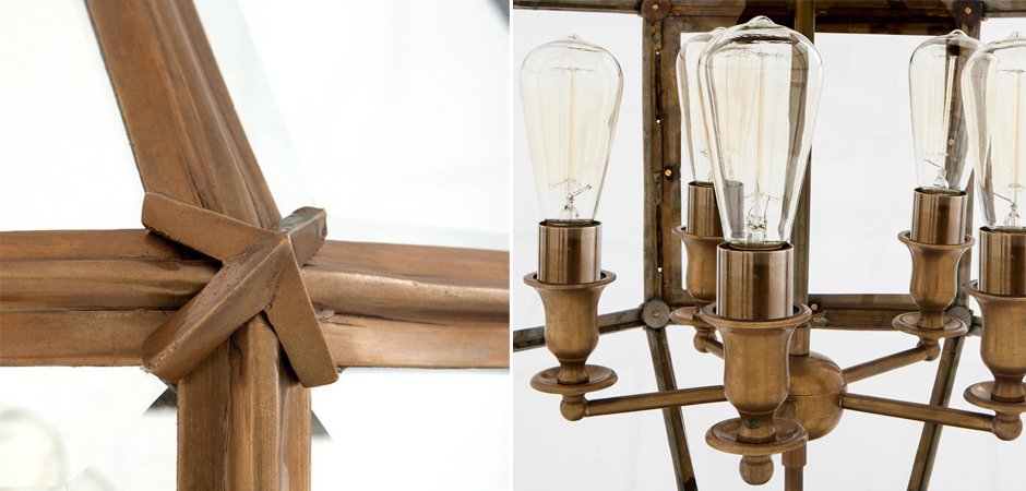 Люстра Lantern Owen Brass L - Loft-Concept в Тюмени