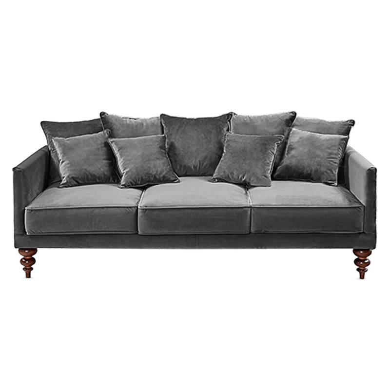 Диван Graceful Details Sofa Gray Коричневый Серый Диван Graceful Details Sofa Gray Коричневый Серый в Тюмени | Loft Concept