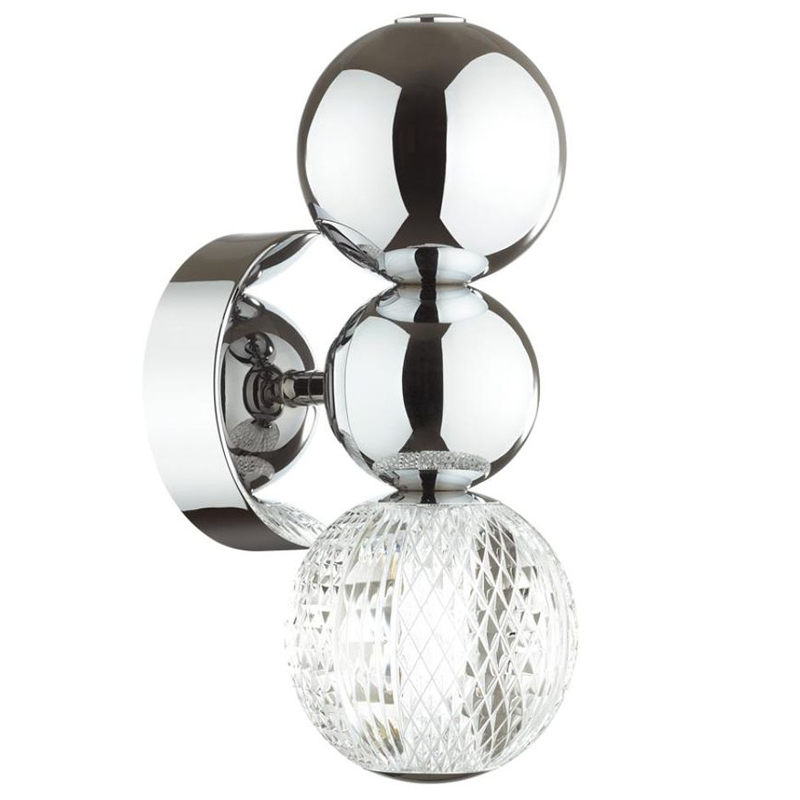 Светодиодное бра Crystal Globule Small Хром Хром Прозрачный Светодиодное бра Crystal Globule Small Хром Хром Прозрачный в Тюмени | Loft Concept