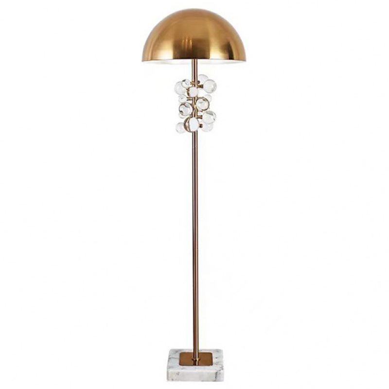 Торшер Globo Fllor Lamp Золотой Прозрачное Стекло Торшер Globo Fllor Lamp Золотой Прозрачное Стекло в Тюмени | Loft Concept