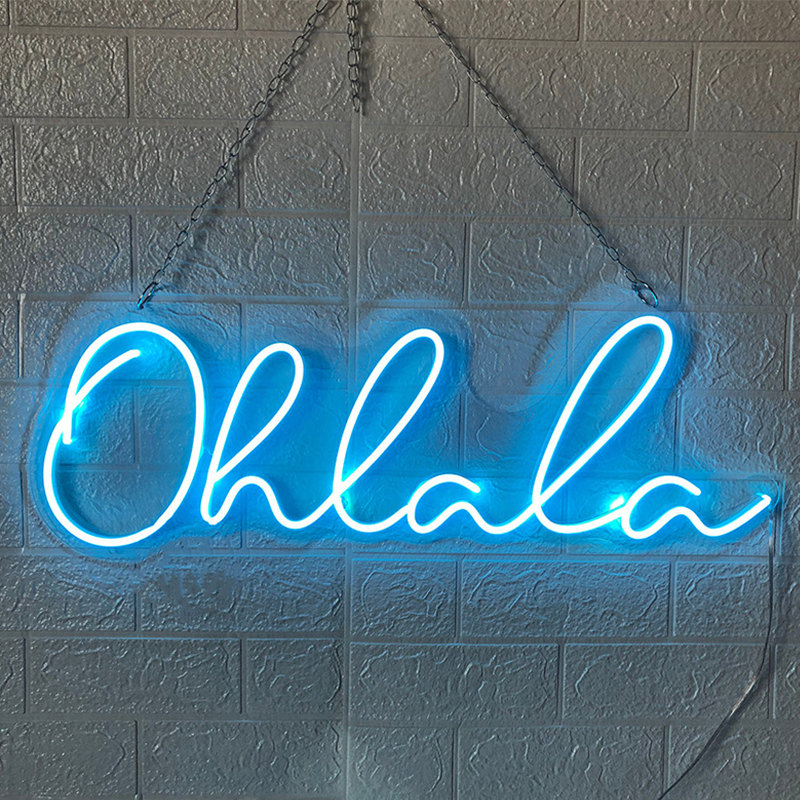Неоновая настенная лампа Oh La La Neon Wall Lamp Синий Прозрачный Синий Неоновая настенная лампа Oh La La Neon Wall Lamp Синий Прозрачный Синий в Тюмени | Loft Concept