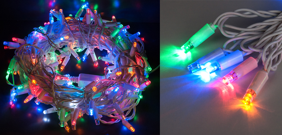 Мерцающая Цветная Гирлянда для улицы - Loft-Concept в Тюмени