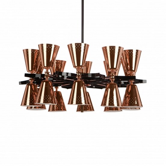 Потолочный светильник Charles 20 Suspension Light Медь Черный Потолочный светильник Charles 20 Suspension Light Медь Черный в Тюмени | Loft Concept