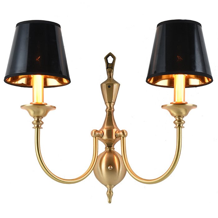 Бра Classic Monograms Double Черный Латунь Бра Classic Monograms Double Черный Латунь в Тюмени | Loft Concept