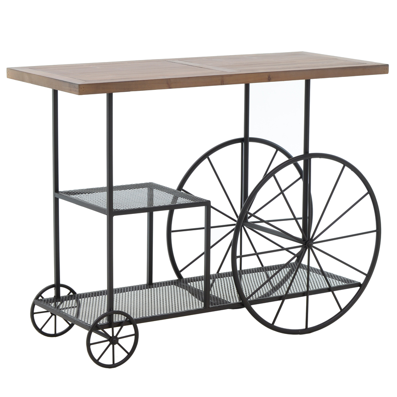 Консоль Trolley Loft Console Черный Древесина Консоль Trolley Loft Console Черный Древесина в Тюмени | Loft Concept