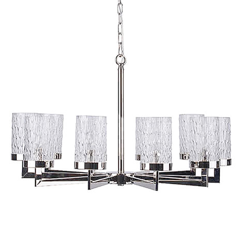 Люстра Estebe Glass Nickel Chandelier Никель Прозрачный Люстра Estebe Glass Nickel Chandelier Никель Прозрачный в Тюмени | Loft Concept