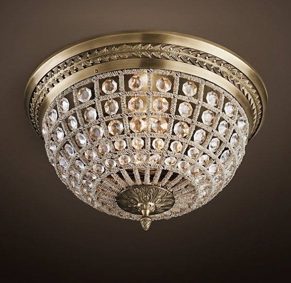Потолочный светильник RH 19th c. Casbah Crystal Top 43 Темная бронза винтаж Потолочный светильник RH 19th c. Casbah Crystal Top 43 Темная бронза винтаж в Тюмени | Loft Concept