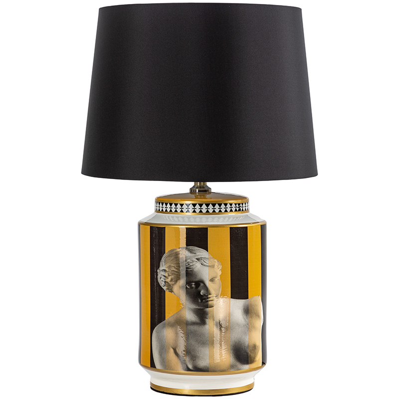 Настольная лампа Venus Yellow Black Lampshade Желтый Черный Черно-белый Золотой Настольная лампа Venus Yellow Black Lampshade Желтый Черный Черно-белый Золотой в Тюмени | Loft Concept