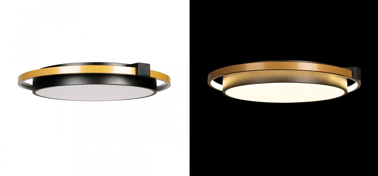 Потолочный светильник Gold Round Saturn - фото №3