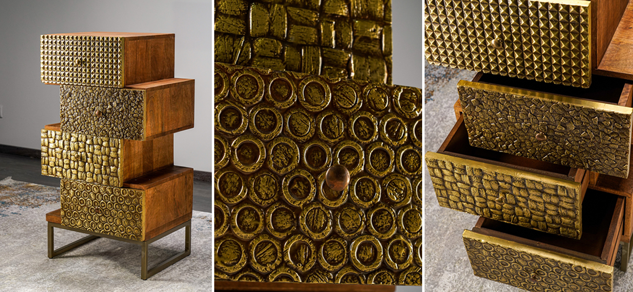 Комод с выдвижными ящиками из массива Fakturn - фото