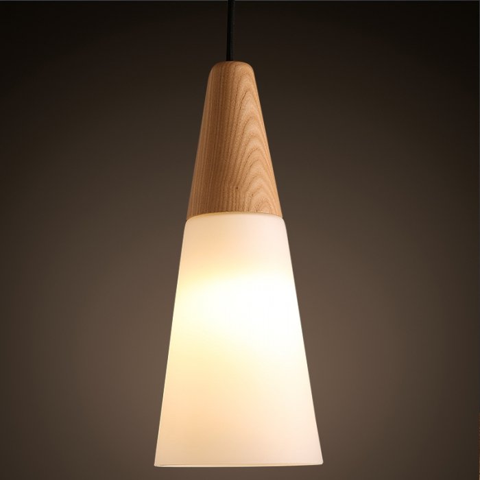 Подвесной светильник Opaque Light Tall Белый Белый дуб Подвесной светильник Opaque Light Tall Белый Белый дуб в Тюмени | Loft Concept