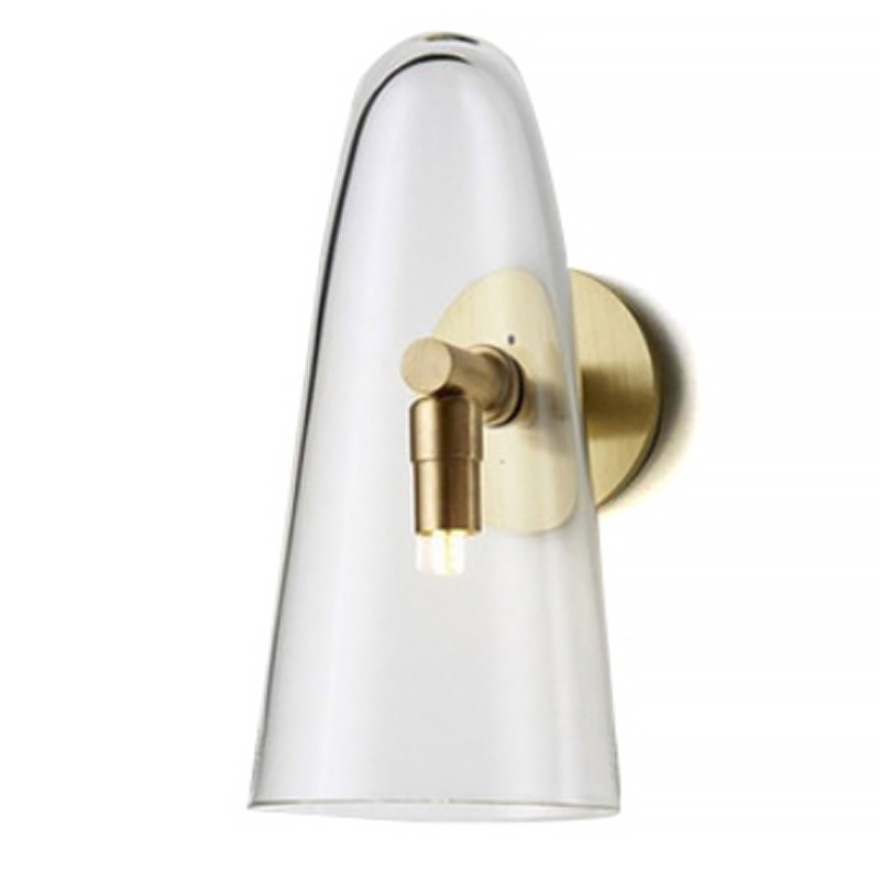 Бра Domi Sconce Transparent Глянцевое золото Прозрачный Бра Domi Sconce Transparent Глянцевое золото Прозрачный в Тюмени | Loft Concept