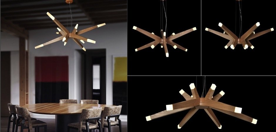 Люстра Wooden Glowworm Star Люстра Wooden Glowworm Star - Loft-Concept в Тюмени